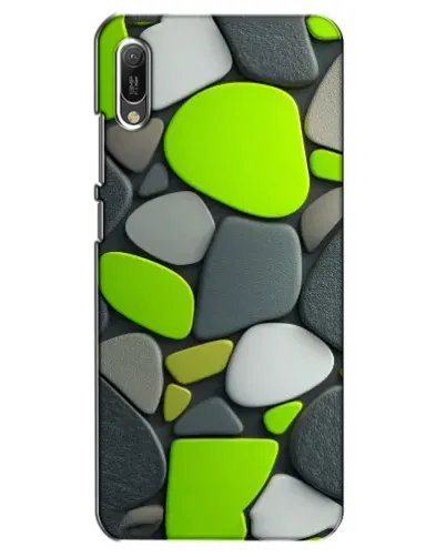 Чехол для Huawei Y6 2019 с картинкой «Яркая неоновая галька» Чехол для Huawei Y6 2019 с картинкой «Яркая неоновая галька»