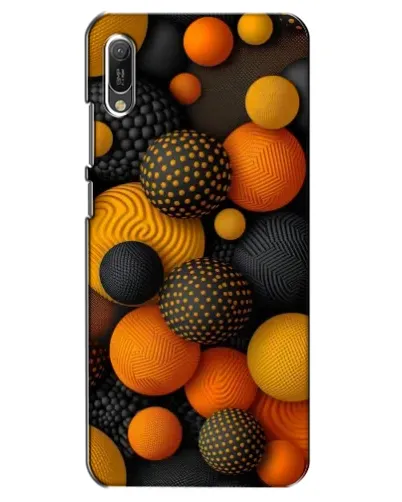 Чехол для Huawei Y6 2019 с картинкой «Объемные оранжевые сферы» Чехол для Huawei Y6 2019 с картинкой «Объемные оранжевые сферы»