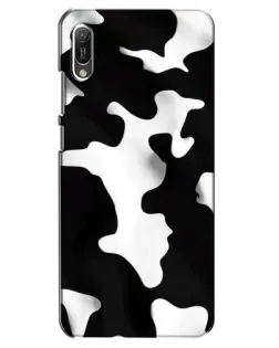 Чехол для Huawei Y6 2019 с картинкой «Черно-белое пятно»