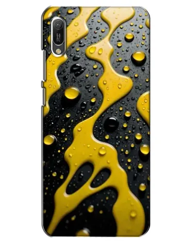 Чехол для Huawei Y6 2019 с картинкой «Жидкое желтое золото» Чехол для Huawei Y6 2019 с картинкой «Жидкое желтое золото»