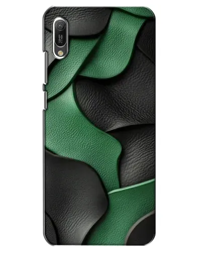 Чехол для Huawei Y6 2019 с картинкой «Зеленые кожаные волны» Чехол для Huawei Y6 2019 с картинкой «Зеленые кожаные волны»