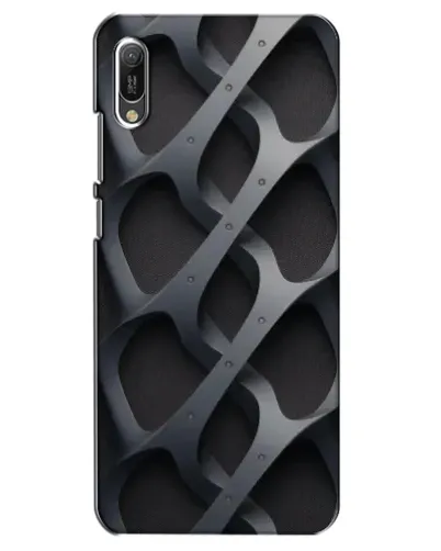 Чехол для Huawei Y6 2019 с картинкой «Объемное серое плетение» Чехол для Huawei Y6 2019 с картинкой «Объемное серое плетение»