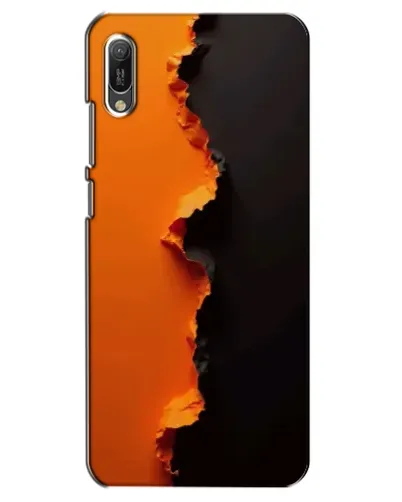 Чехол для Huawei Y6 2019 с картинкой «Оранжевый разлом» Чехол для Huawei Y6 2019 с картинкой «Оранжевый разлом»