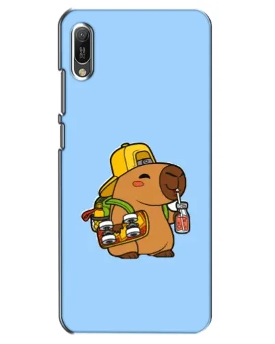 Чехол для Huawei Y6 2019 с картинкой «Капибара на скейте» Чехол для Huawei Y6 2019 с картинкой «Капибара на скейте»