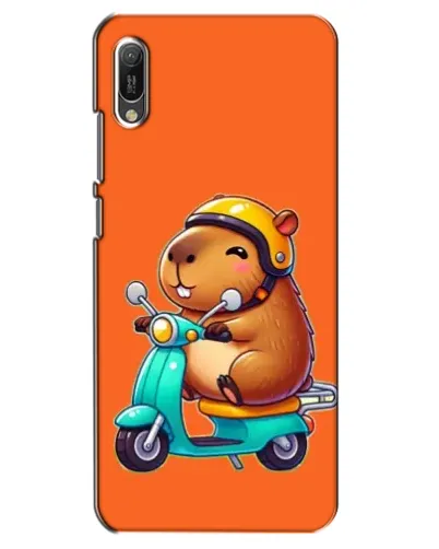 Чехол для Huawei Y6 2019 с картинкой «Капибара на скутере» Чехол для Huawei Y6 2019 с картинкой «Капибара на скутере»