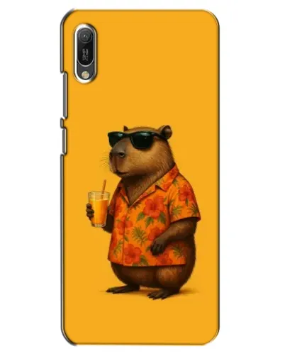 Чехол для Huawei Y6 2019 с картинкой «Капибара на отдыхе» Чехол для Huawei Y6 2019 с картинкой «Капибара на отдыхе»