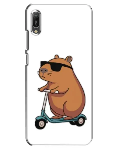 Чехол для Huawei Y6 2019 с картинкой «Капибара на самокате» Чехол для Huawei Y6 2019 с картинкой «Капибара на самокате»