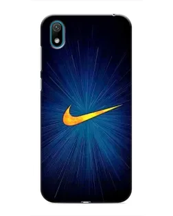 Чехол для Huawei Y6 Pro (2019)/ Y6 Prime 2019 с картинкой «Синий пульс Nike» Чехол для Huawei Y6 Pro (2019)/ Y6 Prime 2019 с картинкой «Синий пульс Nike»
