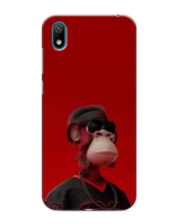 Чехол для Huawei Y6 Pro (2019)/ Y6 Prime 2019 с картинкой «Bored Ape в красном» Чехол для Huawei Y6 Pro (2019)/ Y6 Prime 2019 с картинкой «Bored Ape в красном»
