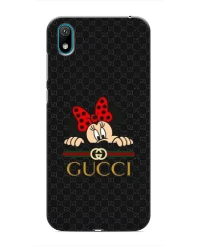 Чехол для Huawei Y6 Pro (2019)/ Y6 Prime 2019 с картинкой «Минни Маус Gucci — черный»