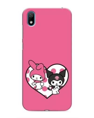 Чехол для Huawei Y6 Pro (2019)/ Y6 Prime 2019 с картинкой «Kuromi и My Melody»