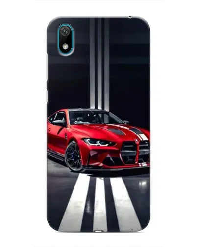 Чехол для Huawei Y6 Pro (2019)/ Y6 Prime 2019 с картинкой «Красная BMW на дороге»