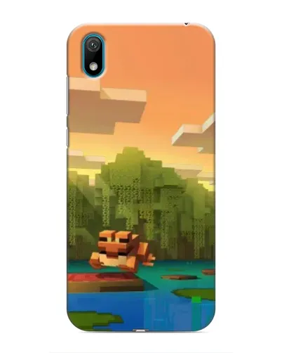 Чехол для Huawei Y6 Pro (2019)/ Y6 Prime 2019 с картинкой «Майнкрафт закат солнца»