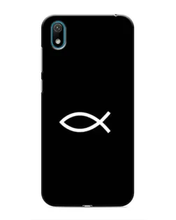 Чехол для Huawei Y6 Pro (2019)/ Y6 Prime 2019 с картинкой «Символ рыбы Jesus»