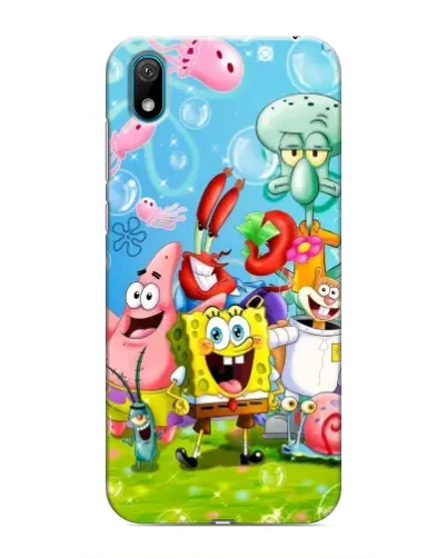 Чехол для Huawei Y6 Pro (2019)/ Y6 Prime 2019 с картинкой «Губка Боб и друзья» Чехол для Huawei Y6 Pro (2019)/ Y6 Prime 2019 с картинкой «Губка Боб и друзья»