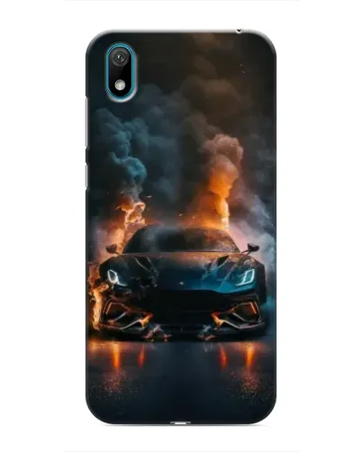 Чехол для Huawei Y6 Pro (2019)/ Y6 Prime 2019 с картинкой «Lamborghini дымная эстетика»