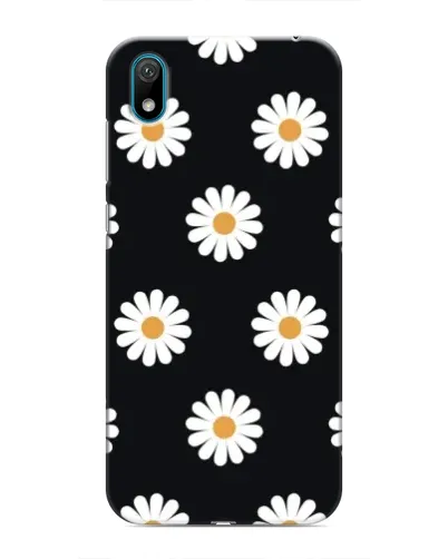 Чехол для Huawei Y6 Pro (2019)/ Y6 Prime 2019 с картинкой «Ромашки на черном» Чехол для Huawei Y6 Pro (2019)/ Y6 Prime 2019 с картинкой «Ромашки на черном»
