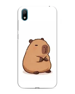 Чехол для Huawei Y6 Pro (2019)/ Y6 Prime 2019 с картинкой «Толстенькая капибара»