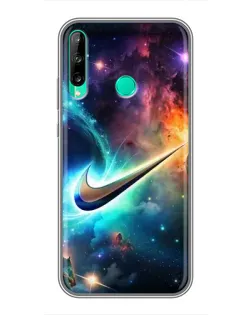 Чохол для Huawei Y6p з картинкою «Космічний Nike Swoosh»