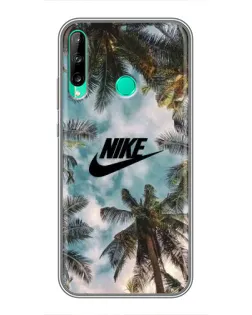 Чехол для Huawei Y6p с картинкой «Тропический принт Nike»