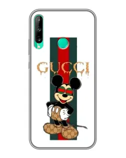 Чохол для Huawei Y6p з картинкою «Міккі Маус Gucci — смуги»