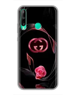 Чохол для Huawei Y6p з картинкою «Gucci — неонова троянда»