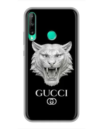 Чехол для Huawei Y6p с картинкой «Gucci — серебряный лев» Чехол для Huawei Y6p с картинкой «Gucci — серебряный лев»