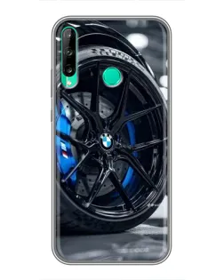 Чохол для Huawei Y6p з картинкою «Колесо BMW зблизька»