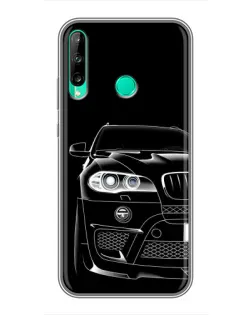 Чохол для Huawei Y6p з картинкою «Темний силует BMW»