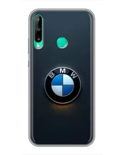 Чохол для Huawei Y6p з картинкою «Логотип BMW — мінімалізм»