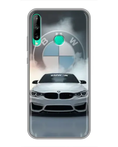 Чехол для Huawei Y6p с картинкой «BMW в белом дыму» Чехол для Huawei Y6p с картинкой «BMW в белом дыму»
