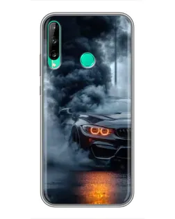 Чехол для Huawei Y6p с картинкой «BMW M-Power — абстракция»