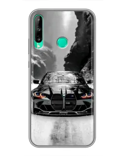 Чехол для Huawei Y6p с картинкой «BMW — акварельный дрифт»