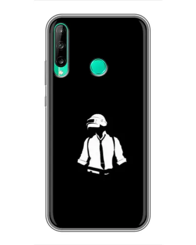 Чохол для Huawei Y6p з картинкою «PUBG — білий шолом»