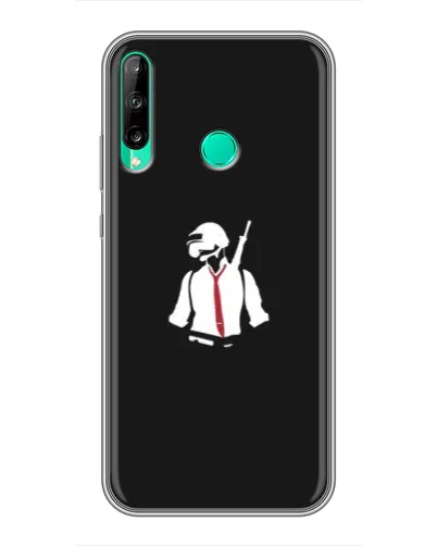 Чохол для Huawei Y6p з картинкою «PUBG — силует воїна»