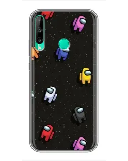 Чохол для Huawei Y6p з картинкою «Космічний патерн Among Us»