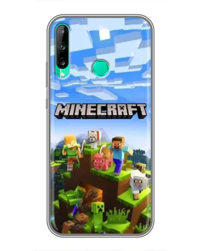 Чехол для Huawei Y6p с картинкой «Minecraft классический мир»