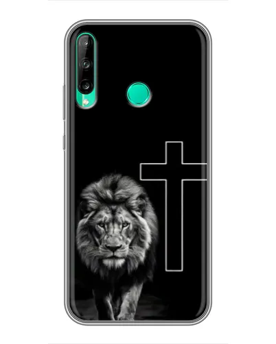 Чехол для Huawei Y6p с картинкой «Лев и Крест»