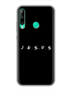 Чехол для Huawei Y6p с картинкой «Точки веры J.E.S.U.S.»