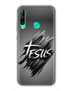 Чехол для Huawei Y6p с картинкой «Надпись Jesus Graffiti»