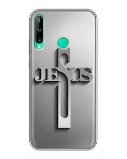 Чохол для Huawei Y6p з картинкою «Металевий хрест Jesus» Чохол для Huawei Y6p з картинкою «Металевий хрест Jesus»