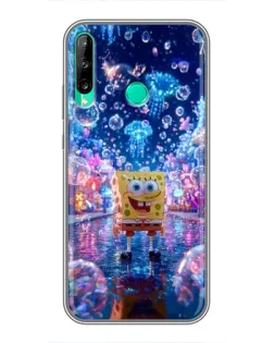 Чехол для Huawei Y6p с картинкой «Неоновый океан»