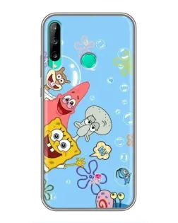 Чехол для Huawei Y6p с картинкой «Веселые пузырьки»