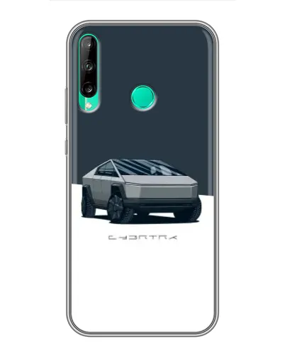 Чохол для Huawei Y6p з картинкою «Сріблястий Cybertruck Tesla»