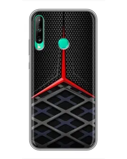 Чохол для Huawei Y6p з картинкою «Mercedes Carbon Grid»