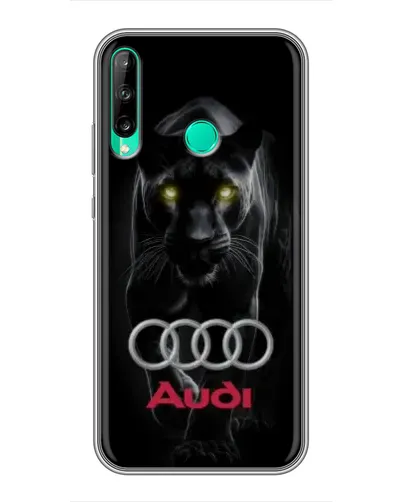 Чехол для Huawei Y6p с картинкой «Пантера и Audi»