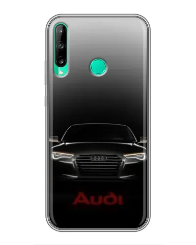 Чехол для Huawei Y6p с картинкой «Audi — градиентный контур»