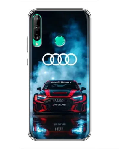 Чехол для Huawei Y6p с картинкой «Audi Sport — неон»