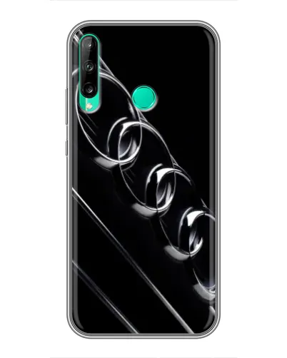 Чехол для Huawei Y6p с картинкой «Audi — абстрактные кольца»