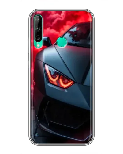 Чохол для Huawei Y6p з картинкою «Lamborghini червоне сяйво»